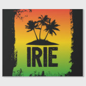 Papier Cadeau Cool IRIE Jamaican Rastafarian Sentez-vous bon dev (Plat)