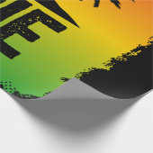 Papier Cadeau Cool IRIE Jamaican Rastafarian Sentez-vous bon dev (Coin)