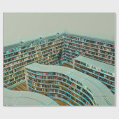 Papier Cadeau Cool lecture amant cadeau (Plat)