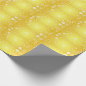 Papier Cadeau Cool Magnifique flocon de neige jaune Noël (Coin)