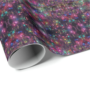 Papier Cadeau Cool Magnifique Noël Lumière colorée