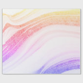 Papier Cadeau Cool Moderne Marbre Coloré Texture Pierre (Plat)