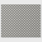 Papier Cadeau Cool noir et blanc ikat marocain motif (Plat)