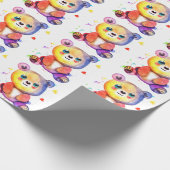 Papier Cadeau Cool Ours mou Teddy positif (Coin)