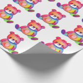 Papier Cadeau Cool Ours mou Teddy positif (Coin)