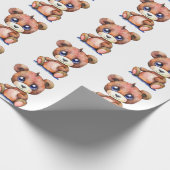 Papier Cadeau Cool Ours mou Teddy positif (Coin)