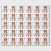Papier Cadeau Cool Ours mou Teddy positif (Plat)