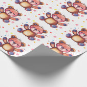 Papier Cadeau Cool Ours mou Teddy positif (Coin)