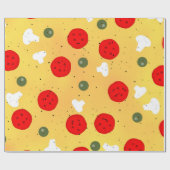 Papier Cadeau Cool plaisir pizza fête pepperoni champignon (Plat)