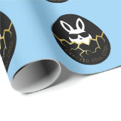 Papier Cadeau Cool Rabbit Sunglasses Funny Bunny Quote “Cracked  (Coin rond)