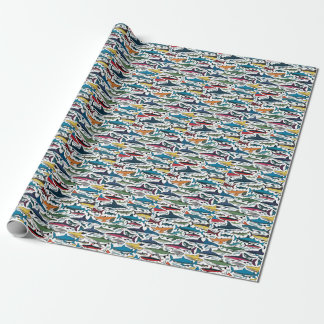 Papier Cadeau Cool Shark Imprimer Plage Abstrait Enveloppe cadea