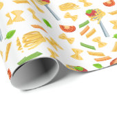Papier Cadeau cool spaghetti parti carrelé motif (Coin rond)