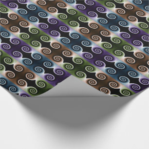 Papier Cadeau COOL spirale colorée Motif Abstrait