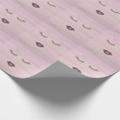 Papier Cadeau Cool tendance bois rose (Coin)