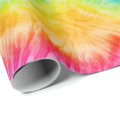 Papier Cadeau Cool Tie Dye (Coin rond)