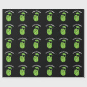Papier Cadeau Coolcumber Funny Veggie Cucumber Pun Dark BG (Plat)