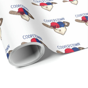 Papier Cadeau Cooperstown Baseball