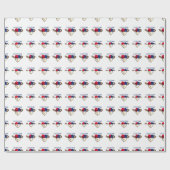 Papier Cadeau Cooperstown Baseball (Plat)