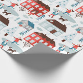 Papier Cadeau Coordination du Motif de l'histoire de Noël (Coin)