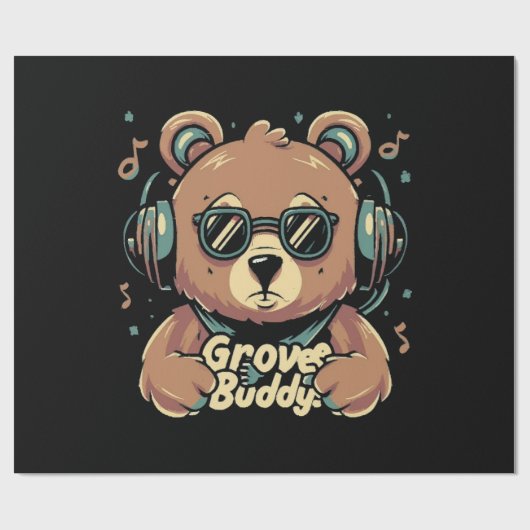 Papier Cadeau Copain de groove (Plat)