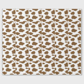 Papier Cadeau Copie Brown de vache (Plat)