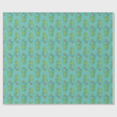 Papier Cadeau Copie d'arbres d'hiver petite (Plat)