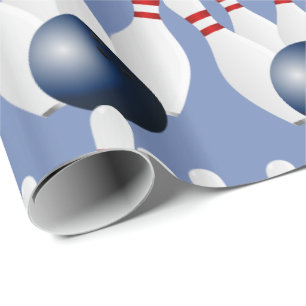 Papier Cadeau Copie de boule de bowling de goupilles de bowling