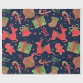 Papier Cadeau Copie de vacances de décembre (Plat)