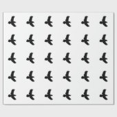 Papier Cadeau Copie d'oiseau de Ravens de vol (Plat)