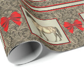 Papier Cadeau Copie et cheval en cuir usinés par Faux occidental (Coin rond)