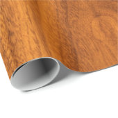 Papier Cadeau Copie fine de placage de teck (Coin rond)