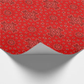 Papier Cadeau Copie occidentale rouge d'écharpe de Bandana de (Coin)