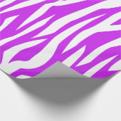 Papier Cadeau Copie pourpre de zèbre (Coin)