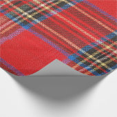 Papier Cadeau Copie rouge de flanelle (Coin)