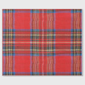 Papier Cadeau Copie rouge de flanelle (Plat)