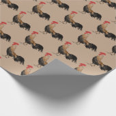 Papier Cadeau coq brun (Coin)