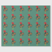 Papier Cadeau Coq célèbre de Barcelos Portugal Nr. 07 (Plat)