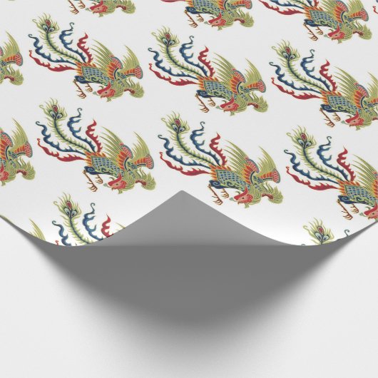 Papier Cadeau Coq chinois (Coin)