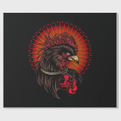 Papier Cadeau Coq de boîte (Plat)