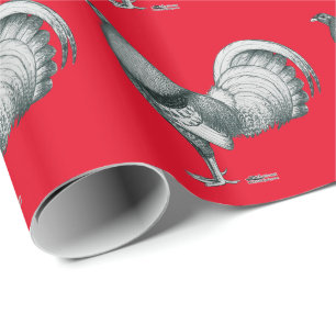 Papier Cadeau coq Dom ou Crele