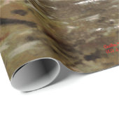 Papier Cadeau Coq/Gaulois/Rooster (Coin rond)