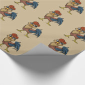 Papier Cadeau Coq résilient ! (Coin)