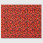 Papier Cadeau Coquelicot (Plat)