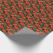 Papier Cadeau Coquelicots Fleurs Fegetation Anniversaire  (Coin)