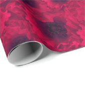 Papier Cadeau Coquelicots rouges (Coin rond)