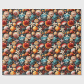 Papier Cadeau Coques de mer (Plat)