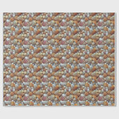 Papier Cadeau Coques de mer (Plat)