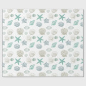 Papier Cadeau Coques de mer (Plat)