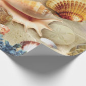 Papier Cadeau Coques de mer sur la plage (Coin)