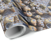 Papier Cadeau Coques des escargots (Coin rond)